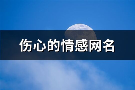 伤心的情感网名(共212个)