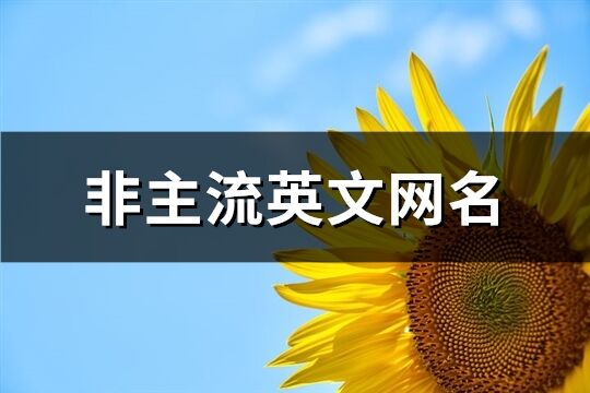 非主流英文网名(共77个)