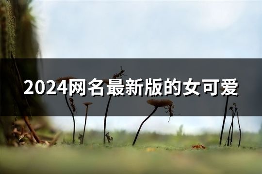 2024网名最新版的女可爱(共163个)