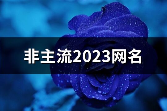 非主流2023网名(共375个)