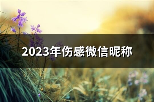 2023年伤感微信昵称(精选1831个)