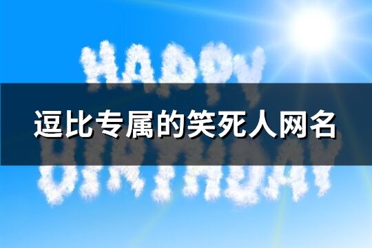 逗比专属的笑死人网名(共289个)