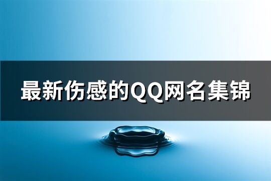 最新伤感的QQ网名集锦(324个)