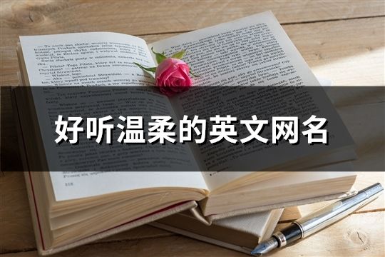 好听温柔的英文网名(共93个)