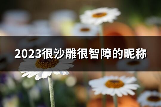 2023很沙雕很智障的昵称(共149个)