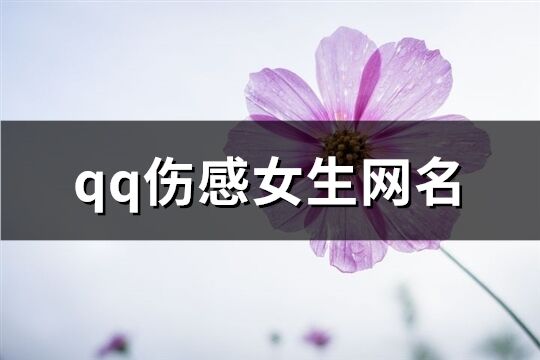 qq伤感女生网名(精选152个)