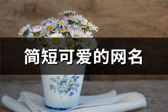 简短可爱的网名(共376个)