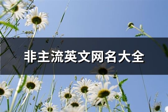 非主流英文网名大全(75个)