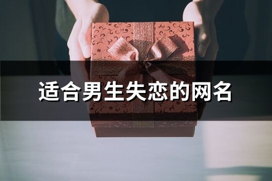 适合男生失恋的网名(394个)