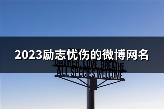 2023励志忧伤的微博网名(572个)