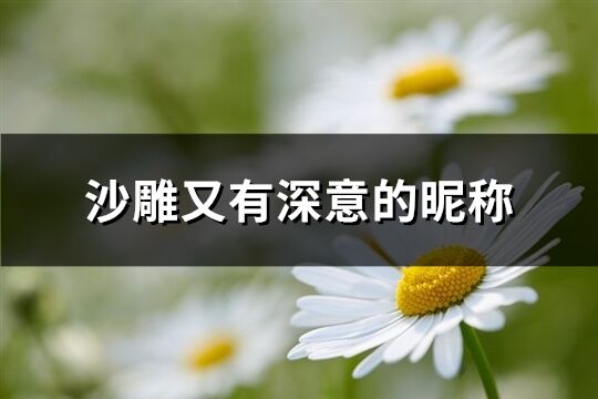 沙雕又有深意的昵称(精选431个)