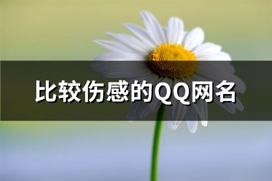 比较伤感的QQ网名(共221个)