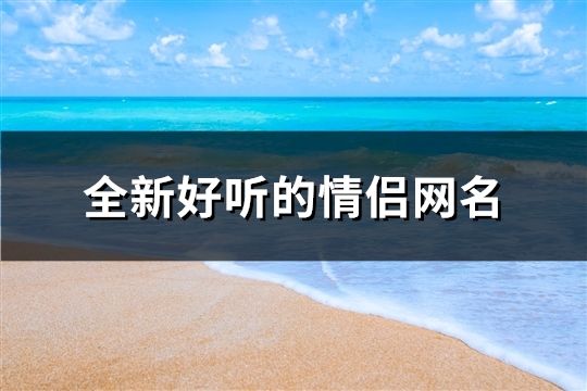 全新好听的情侣网名(471对)