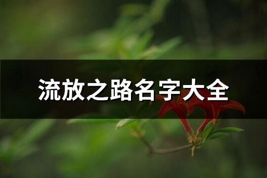 流放之路名字大全(精选227个)