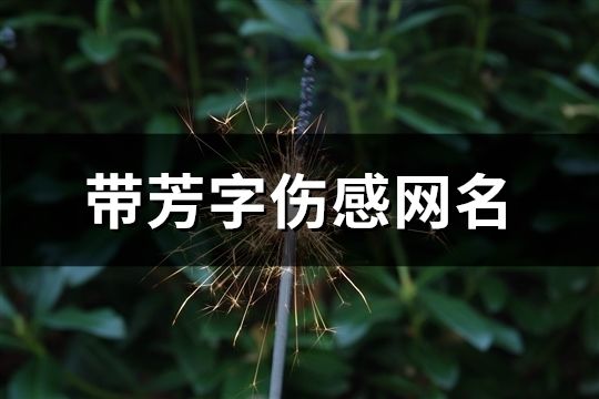 带芳字伤感网名(115个)