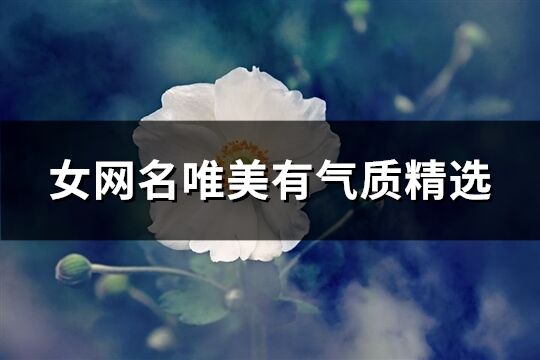 女网名唯美有气质精选(713个)