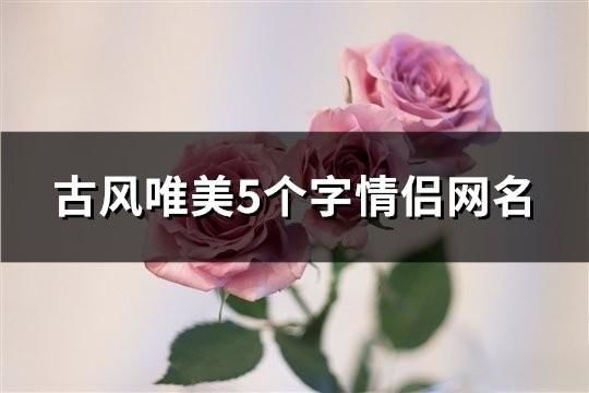 古风唯美5个字情侣网名(184对)