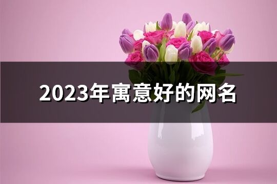 2023年寓意好的网名(共825个)