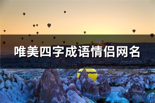 唯美四字成语情侣网名(共72对)