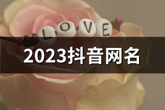 2023抖音网名(共983个)