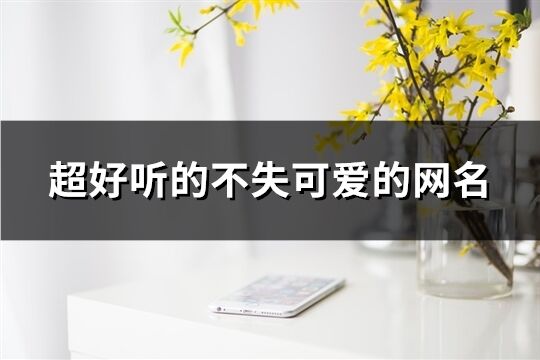 超好听的不失可爱的网名(293个)