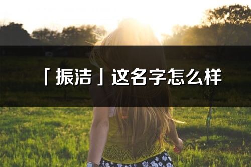 「振洁」这名字怎么样