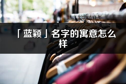 「蓝颖」名字的寓意怎么样