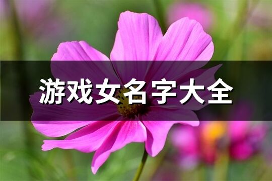 游戏女名字大全(共857个)