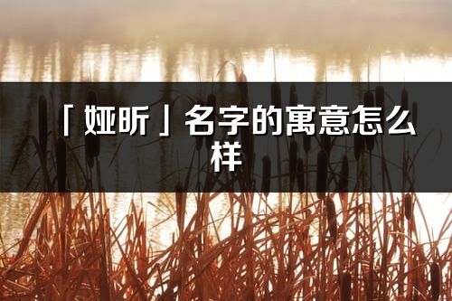 「娅昕」名字的寓意怎么样