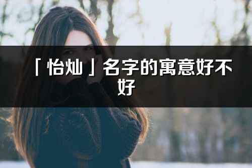 「怡灿」名字的寓意好不好