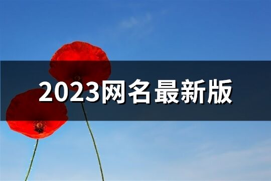 2023网名最新版(共1357个)