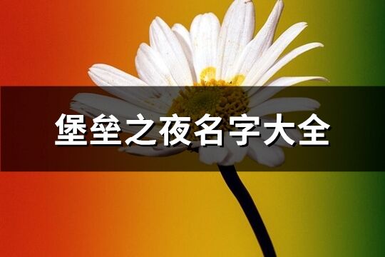 堡垒之夜名字大全(共265个)