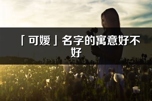 「可嫒」名字的寓意好不好