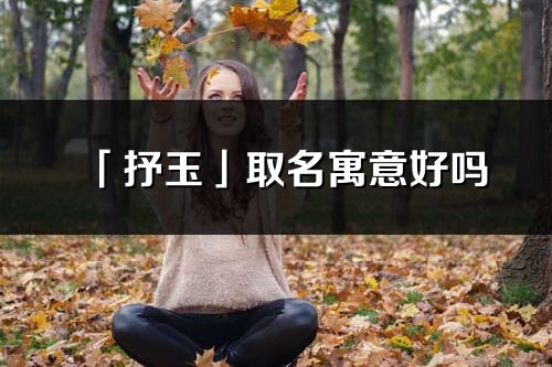 「抒玉」取名寓意好吗