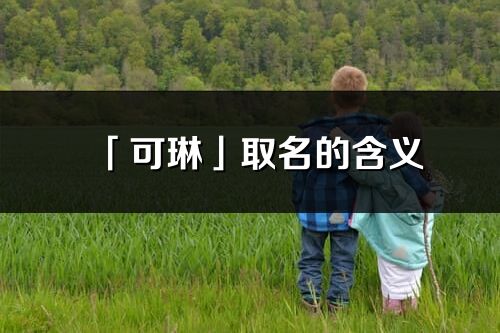 「可琳」取名的含义