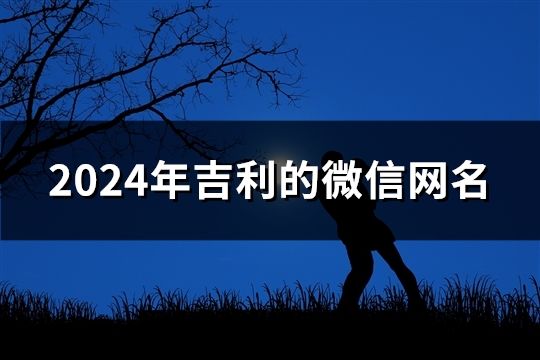 2024年吉利的微信网名(精选1142个)