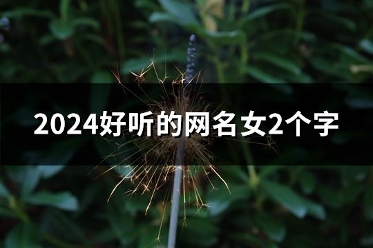 2024好听的网名女2个字(65个)