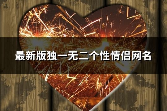 最新版独一无二个性情侣网名(共92对)