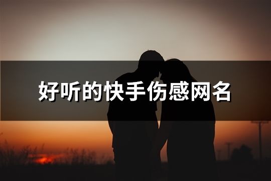 好听的快手伤感网名(共90个)