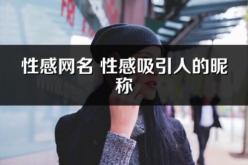 性感网名 性感吸引人的昵称(优选320个)