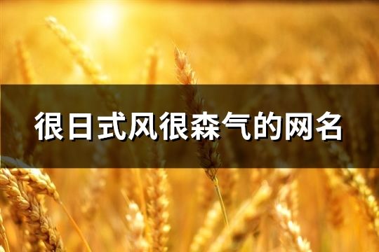 很日式风很森气的网名(精选130个)