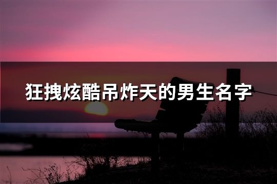 狂拽炫酷吊炸天的男生名字(共104个)