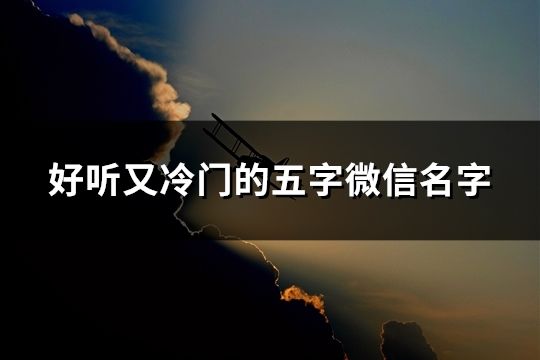 好听又冷门的五字微信名字(共30个)